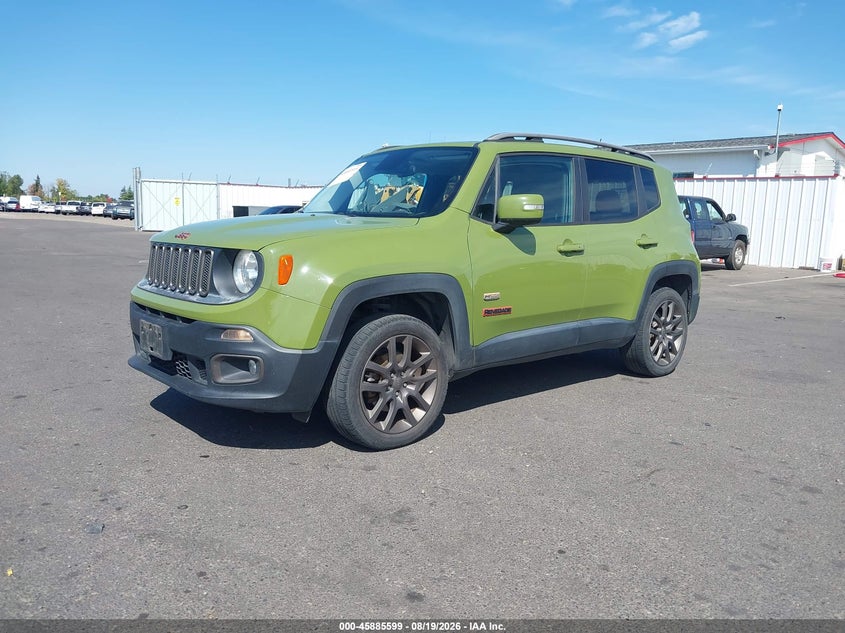 2016 Jeep Renegade, Rear, IAAI, VIN ZACCJBBT9GPD90632 — photo 2