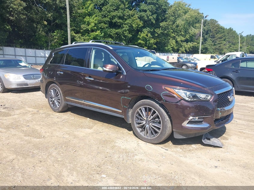 2019 Infiniti Qx60 Luxe, Front, IAAI, VIN 5N1DL0MN1KC522874