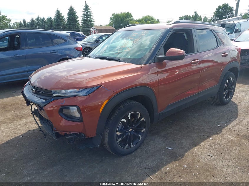 2021 Chevrolet TrailBlazer, Front End, IAAI, VIN KL79MPS29MB098648 — photo 2