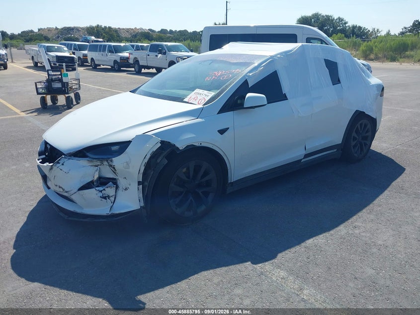 Vin: 7saxcbe51pf405479, lot: 46384829, tesla model x dual motor all-wheel drive/standard range 20232