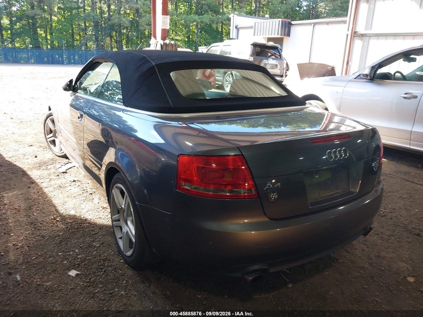 AUDI A4 2007 VIN WAUDF48H87K023278
