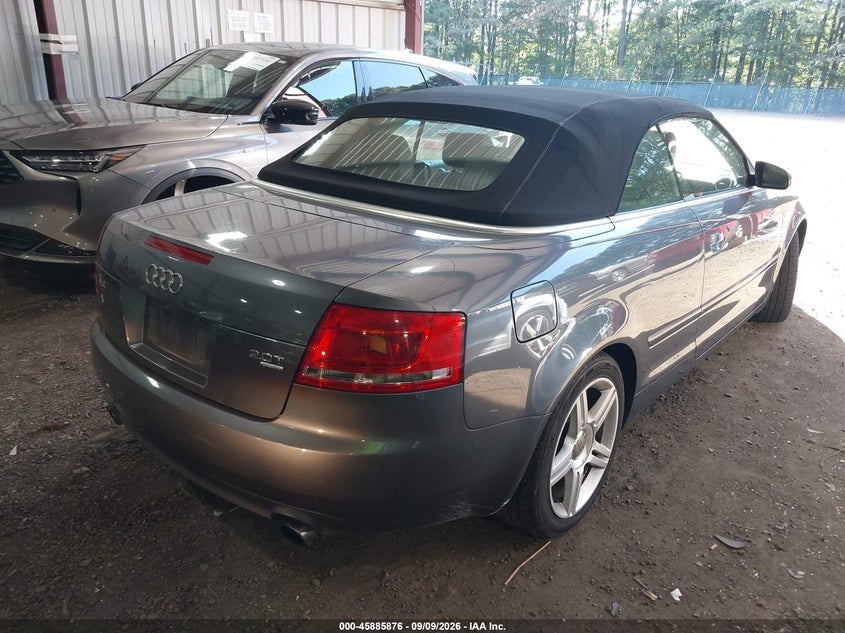 AUDI A4 2007 VIN WAUDF48H87K023278