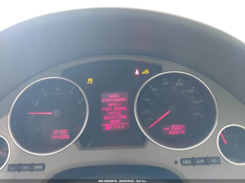 AUDI A4 2007 VIN WAUDF48H87K023278