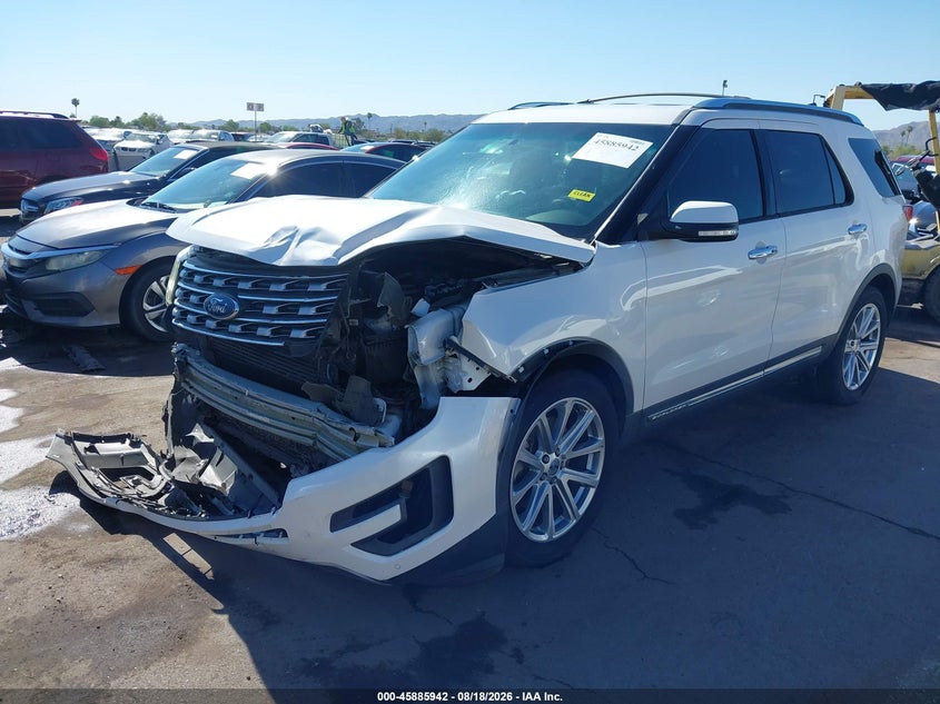2017 Ford Explorer, Left Front, IAAI, VIN 1FM5K7FH7HGB64138 — photo 2