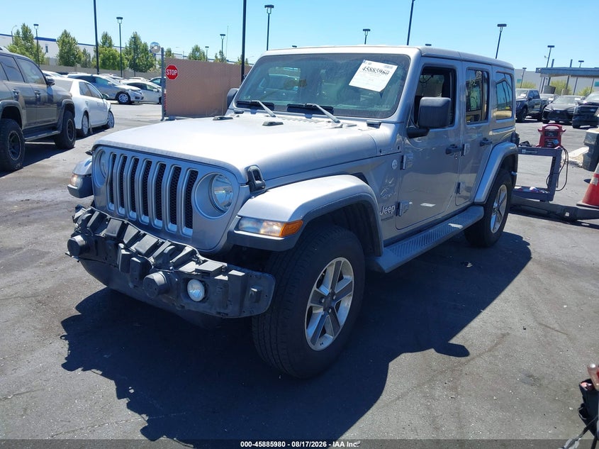 Vin: 1c4hjxeg3jw203851, lot: 46385014, jeep wrangler unlimited sahara 4x4 20182