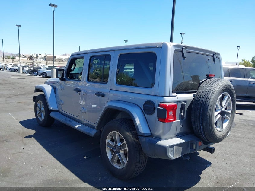 Vin: 1c4hjxeg3jw203851, lot: 46385014, jeep wrangler unlimited sahara 4x4 20183