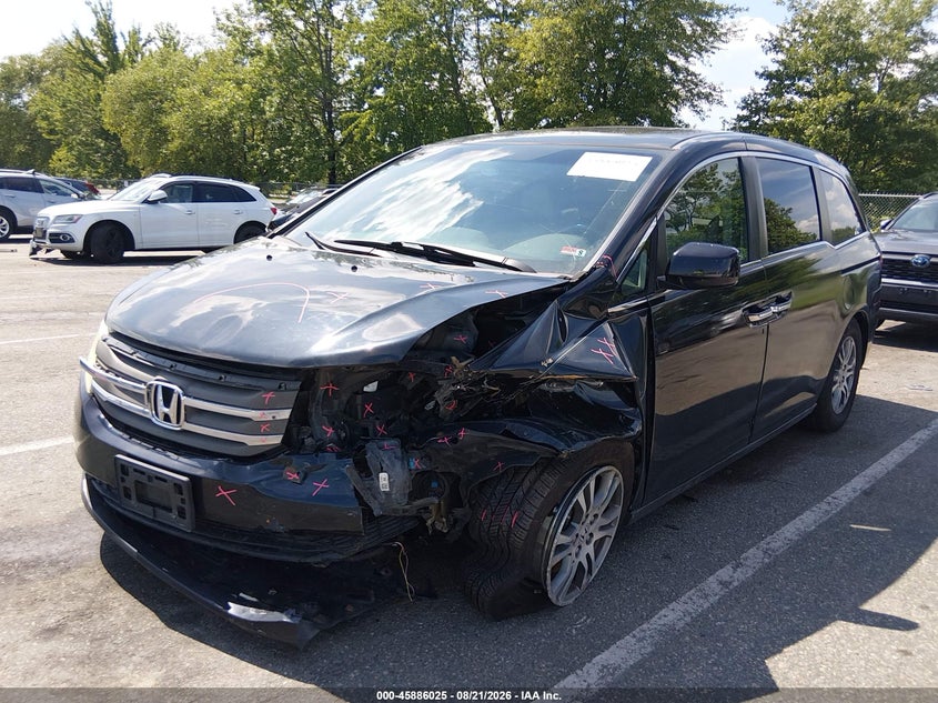 2012 Honda Odyssey, Front End, IAAI, VIN 5FNRL5H60CB121668 — photo 2