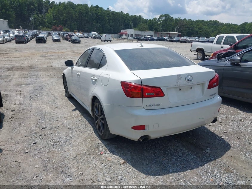 LEXUS IS 250 2008 VIN JTHBK262685069134