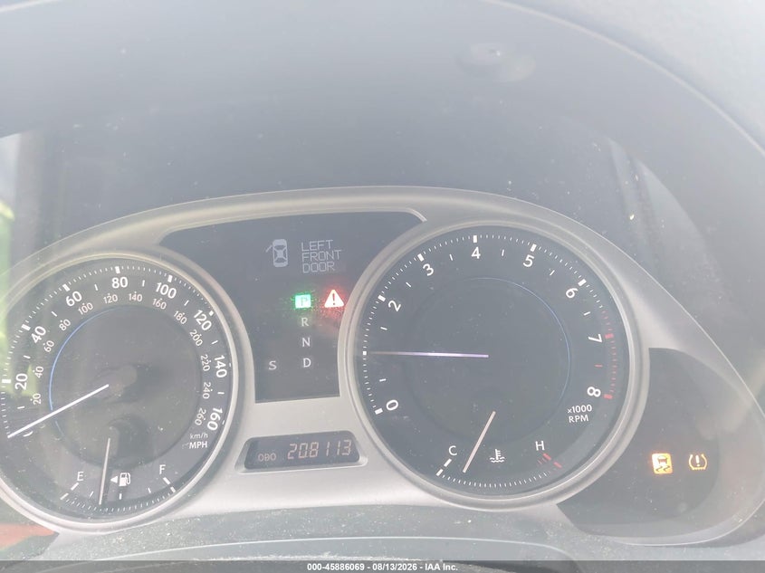 LEXUS IS 250 2008 VIN JTHBK262685069134