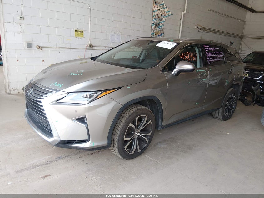 Vin: jtjdzkca2k2021105, lot: 46385149, lexus rx 350 l 20192