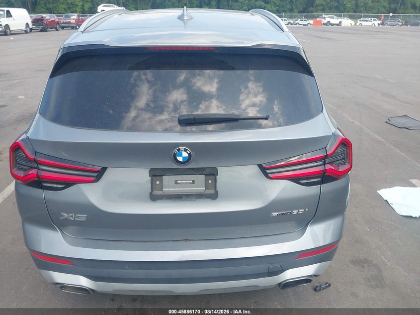 BMW X3 2023 VIN 5UX43DP09P9P14929