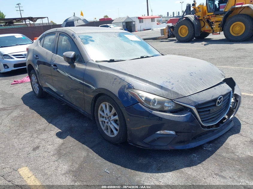 2016 Mazda Mazda3 I Sport, Left Front, IAAI, VIN JM1BM1U74G1347913