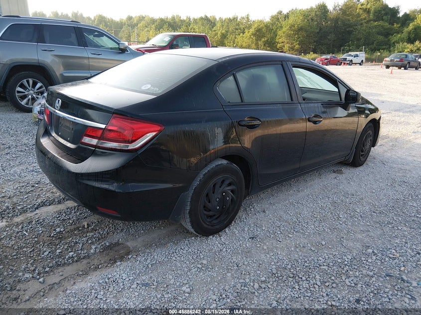 Vin: 19xfb2f58de018150, lot: 46385276, honda civic lx 20134
