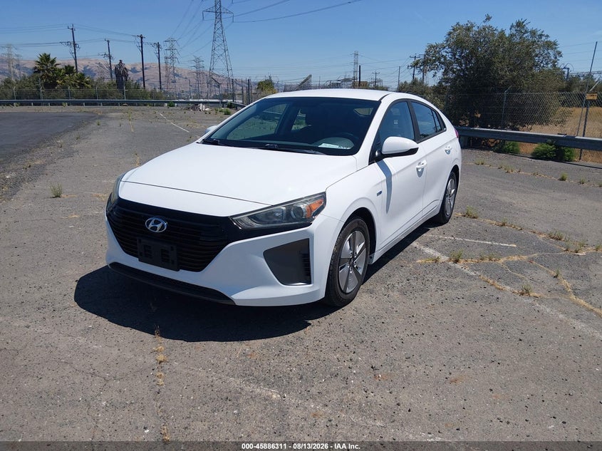Vin: kmhc65lc5ku107082, lot: 46385345, hyundai ioniq hybrid blue 20192