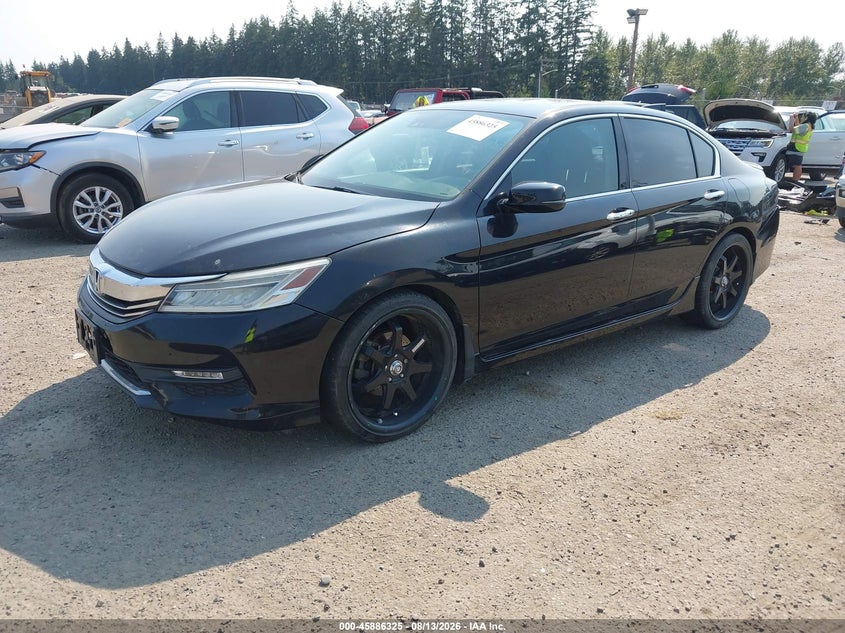 2016 Honda Accord Touring, Front End, IAAI, VIN 1HGCR3F99GA030937 — photo 2