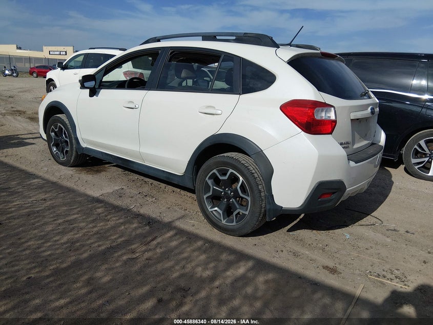 Vin: jf2gpascxf8285115, lot: 46385374, subaru xv crosstrek 2.0i limited 20153