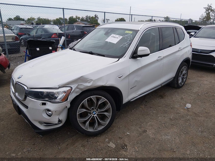 2016 BMW X3, Left Front, IAAI, VIN 5UXWX7C57G0S17088 — photo 2