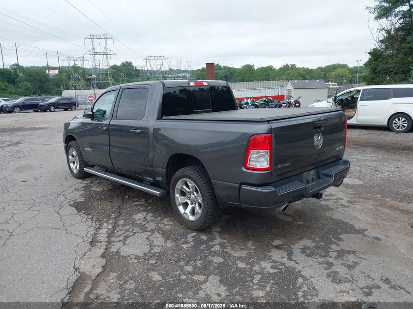 Vin: 1c6srfft5kn566168, lot: 46385534, ram 1500 big horn/lone star  4x4 5'7 box 20193