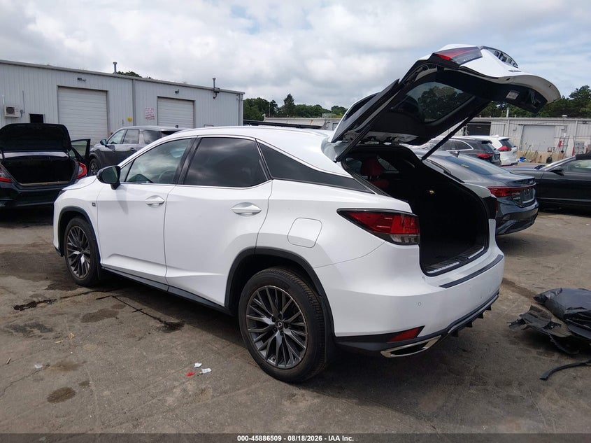 Vin: 2t2yzmda2nc355229, lot: 46385543, lexus rx 350 f sport handling 20223