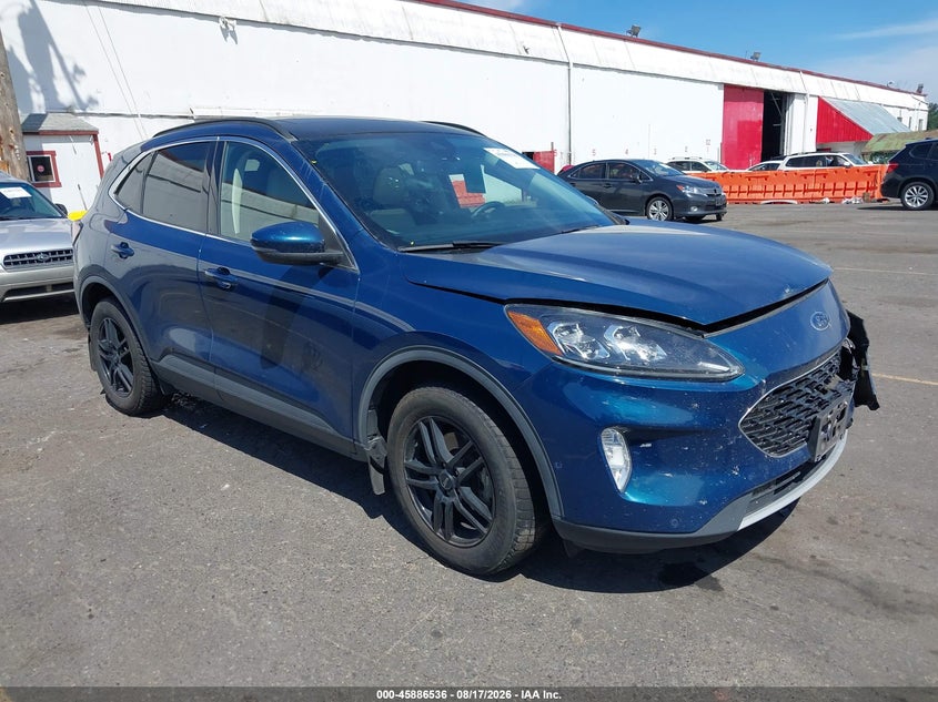 Vin: 1fmcu9dz2luc36124, lot: 46385570, ford escape titanium hybrid 2020 img_1