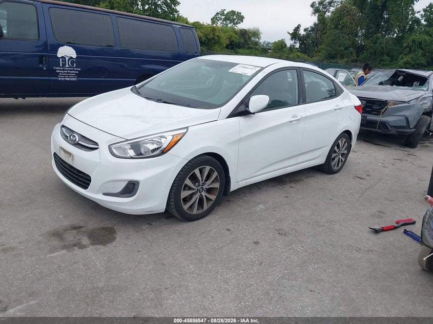 2017 Hyundai Accent, Обычный износ, IAAI, VIN KMHCT4AE4HU344906 — фото 2