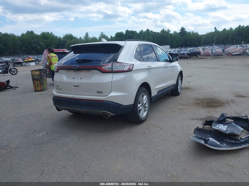 Vin: 2fmtk4j90fbb29547, lot: 46385737, ford edge sel 20154