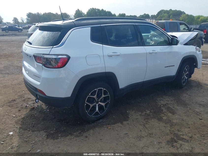 Vin: 3c4njdcn0tt175793, lot: 46385767, jeep compass limited 20264