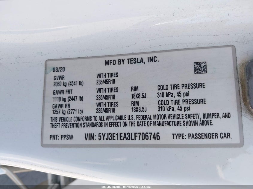 TESLA MODEL 3 - zdjęcie 9