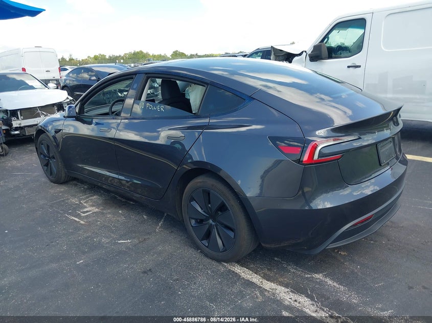 Vin: 5yj3e1ea9sf047781, lot: 46385820, tesla model 3 long range rear-wheel drive/standard rear-wheel drive 20253