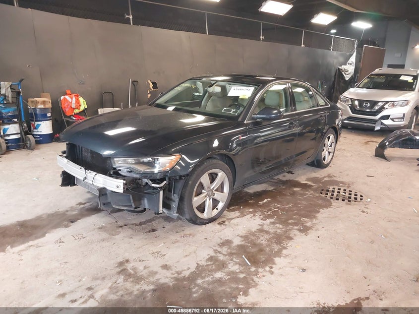 2012 Audi A6, Front End, IAAI, VIN WAUGGAFC0CN133282 — photo 2