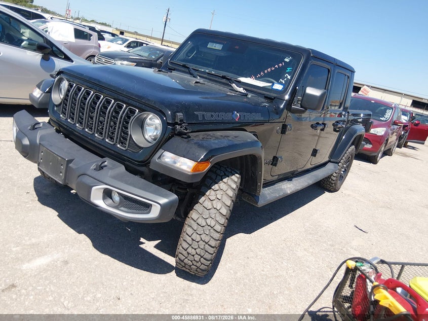 Vin: 1c6pjtag9sl531666, lot: 46385965, jeep gladiator texas trail 20252