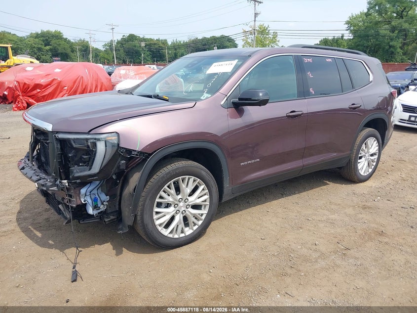Vin: 1gkennrsxsj243308, lot: 46386152, gmc acadia awd elevation 20252