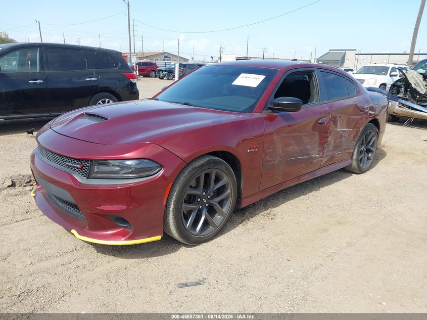 2019 Dodge Charger, Левый бок, IAAI, VIN 2C3CDXCT8KH726451 — фото 2