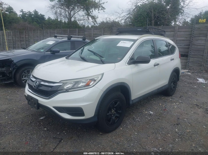 2016 Honda CR-V, Unknown, IAAI, VIN 5J6RM4H31GL056310 — photo 2