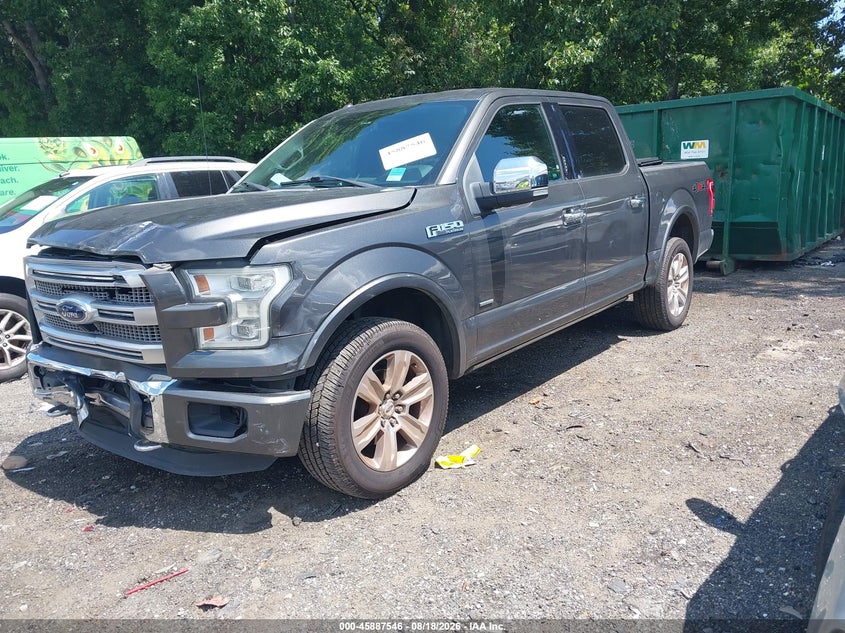 2015 Ford F-150, Рама, IAAI, VIN 1FTEW1EGXFFC57253 — фото 2