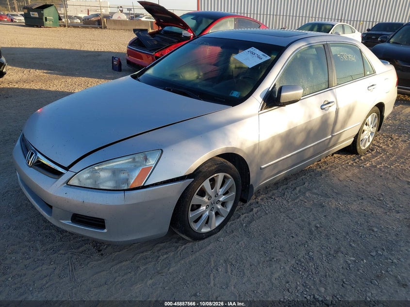 2007 Honda Accord 3.0 Ex, Правый бок, IAAI, VIN 1HGCM66507A009455 — фото 2