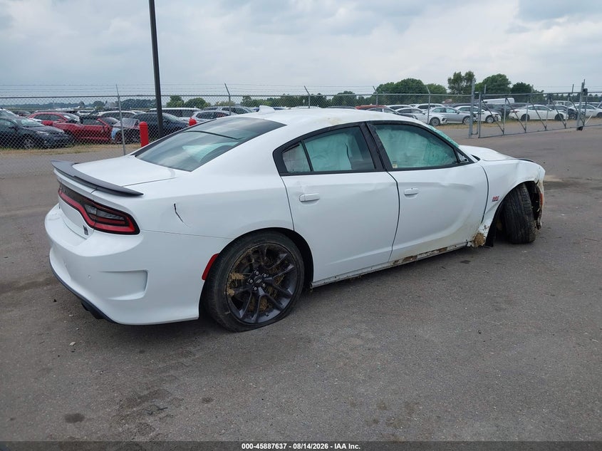 Vin: 2c3cdxgj3lh107203, lot: 46386671, dodge charger scat pack rwd 20204