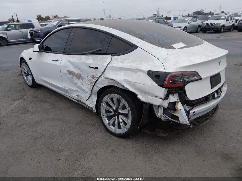 2022 TESLA MODEL 3 auction photo 3