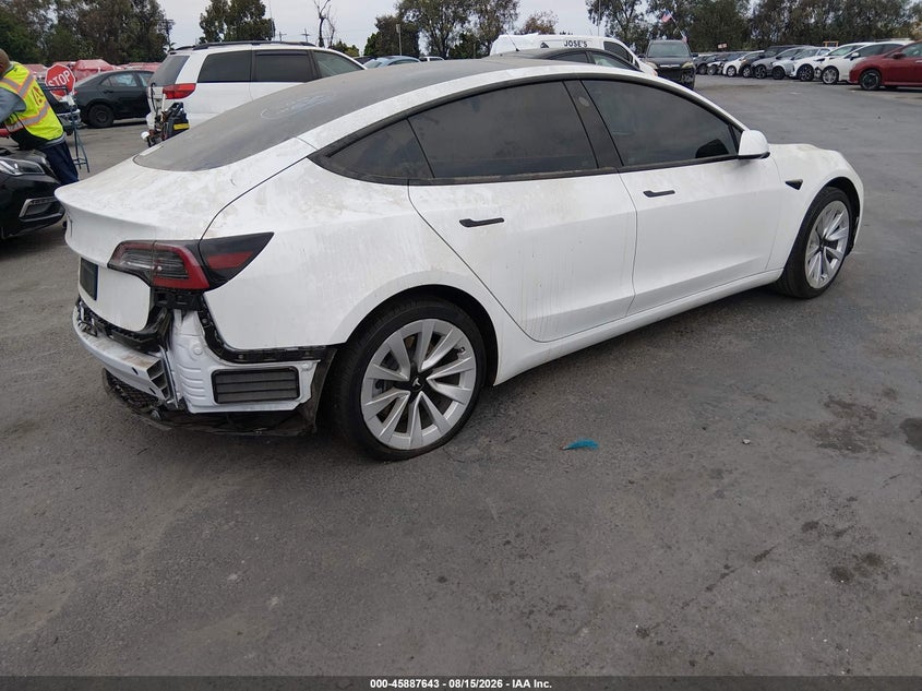 2022 TESLA MODEL 3 auction photo 4