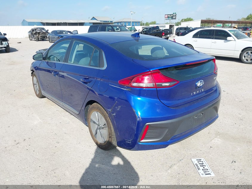 2021 HYUNDAI IONIQ HYBRID auction photo 3