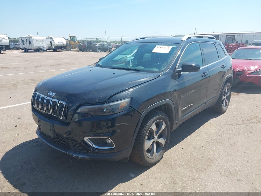 2019 Jeep Cherokee, Удар спереду, IAAI, VIN 1C4PJMDXXKD322375 — фото 2