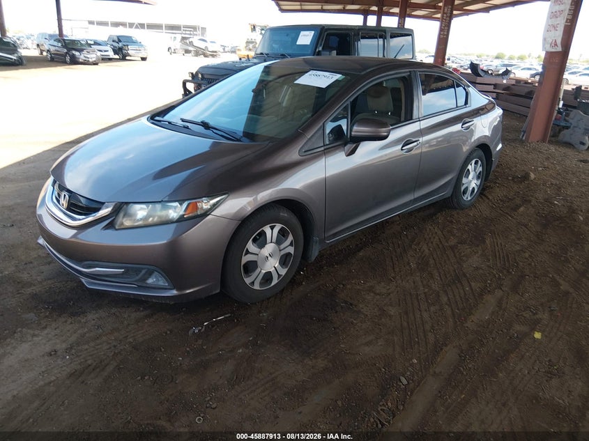 2014 HONDA CIVIC HYBRID auction photo 2