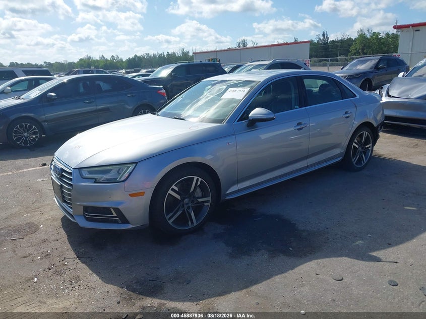 2017 Audi A4, Удар сзади, IAAI, VIN WAUENAF40HN014242 — фото 2