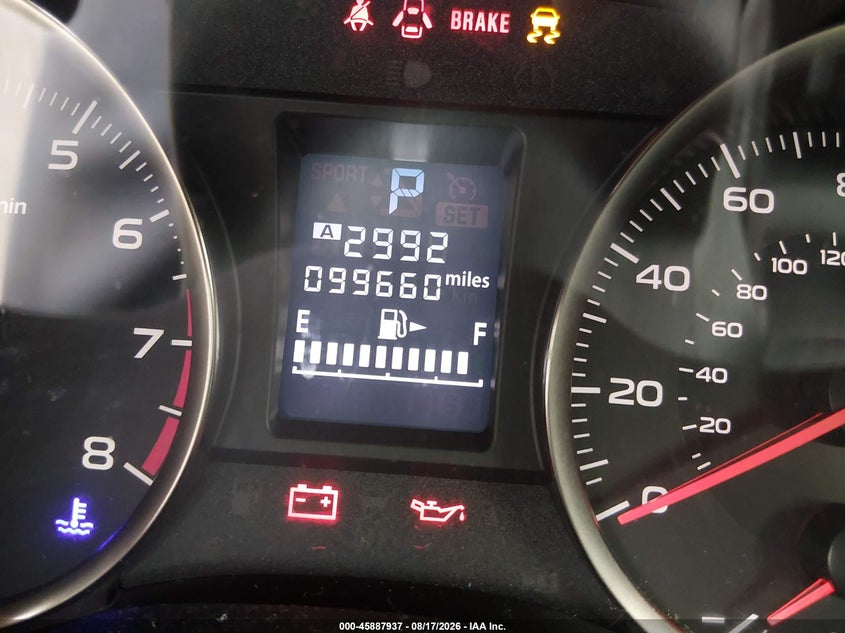 2016 SUBARU IMPREZA SEDAN 2.0L H-4 DOHC, VVT, 148HP