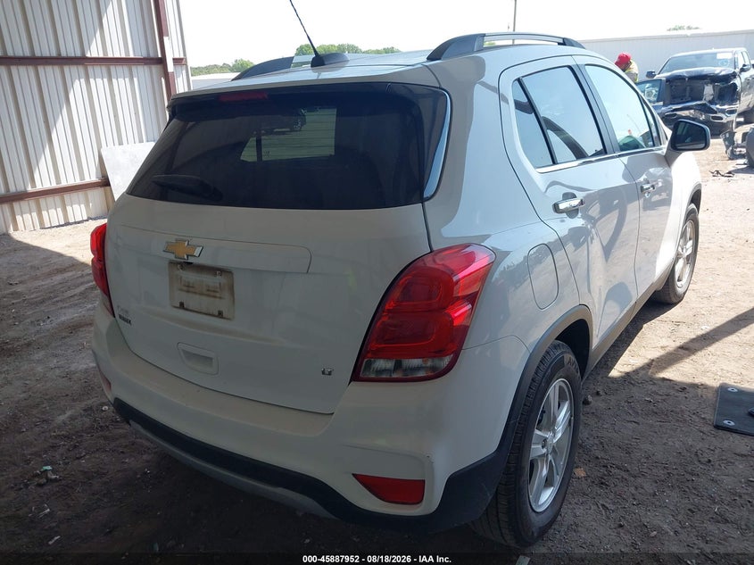 Vin: kl7cjlsb7jb704421, lot: 46386986, chevrolet trax lt 20184