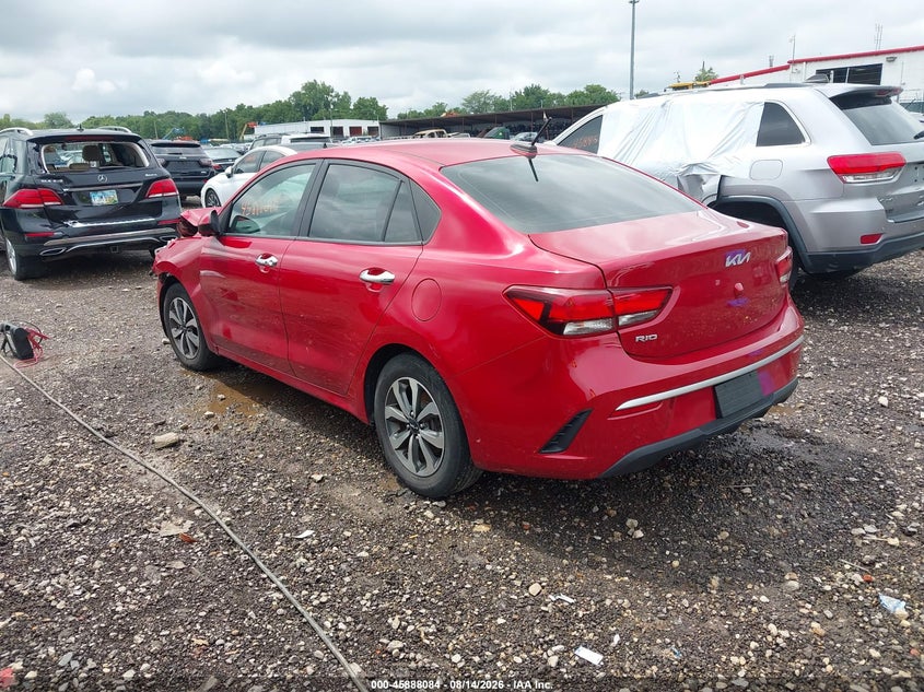 2022 KIA RIO auction photo 3
