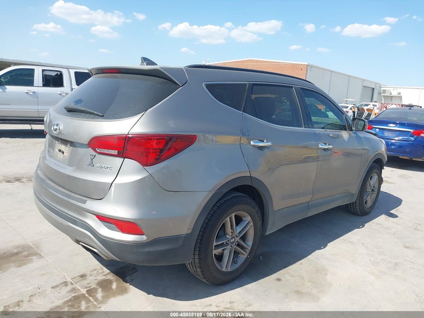 Vin: 5xyzu3lbxhg432000, lot: 46387222, hyundai santa fe sport 2.4l 20174