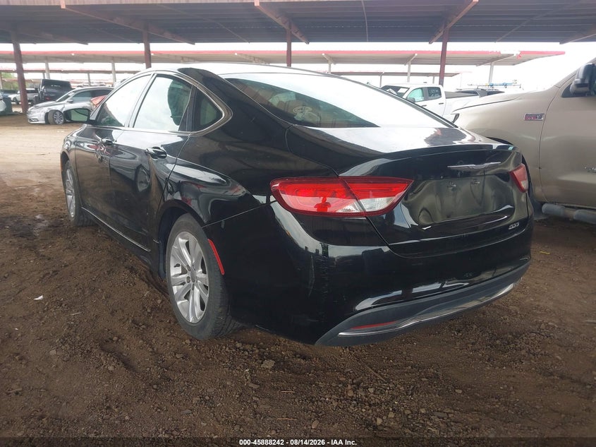 Vin: 1c3cccab0fn503307, lot: 46387276, chrysler 200 limited 20153