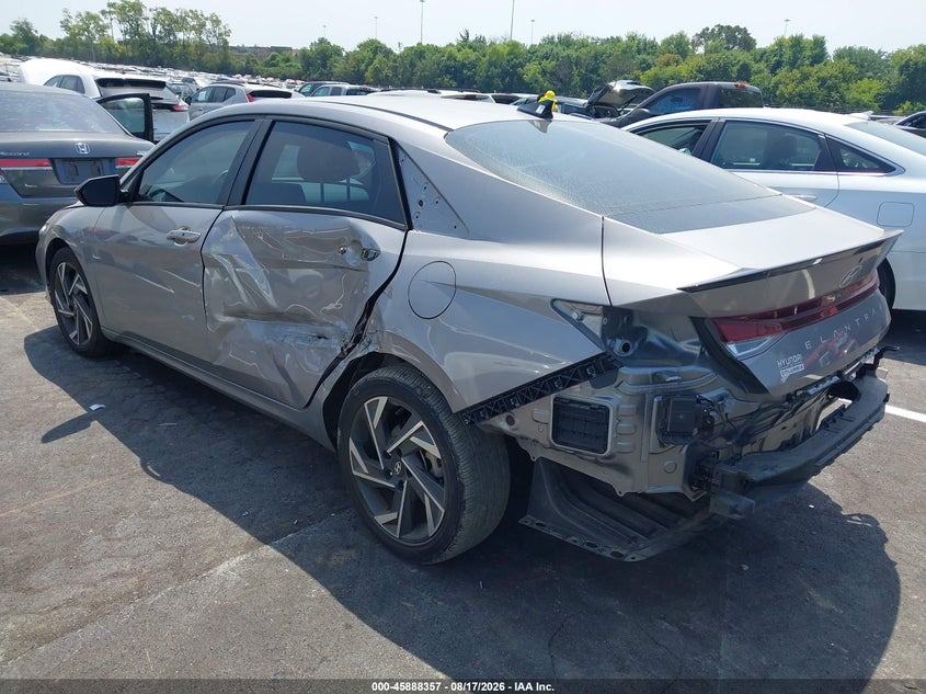 Vin: kmhlm4dg1su999347, lot: 46387391, hyundai elantra sel sport 20253