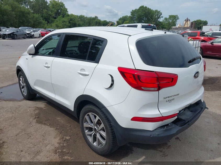 Vin: kndpbcac3g7852279, lot: 46387452, kia sportage lx 20163